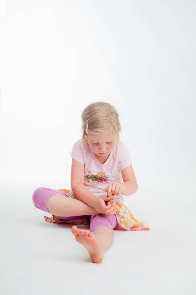 Yoga voor kinderen - voetmassage