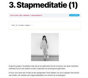 Start to chill platform van Ssstil ..., ik chilll in de klas! - Sofie Possemiers - El Sole 
